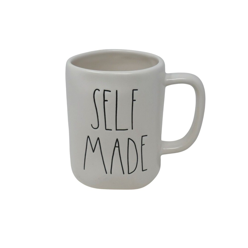 Rae Dunn Artisan Collection Self Made White Mug Coffee Cup Drinkware